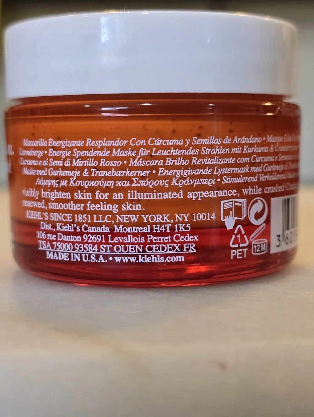 0.95 FL Oz Kiehl's Turmeric & Cranberry Seed Radiance Masque